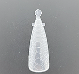 Верхні форми пластикові мигдаль, принт змії 120 шт.,, фото 2