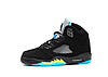 Чоловічі кросівки Nike Air Jordan 5 Black Чорні Взуття Найк Аір Джордан 5 високі нубук повсякденні весна осінь, фото 2