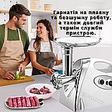 Електром'ясорубка із соковижималкою Rainberg Багатофункціональна м'ясорубка з реверсом М'ясорубка потужністю 3800W, фото 7