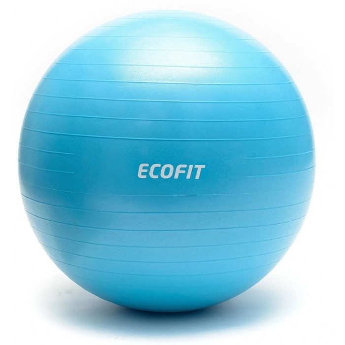 М'яч для фітнесу Ecofit MD1225 (65 см) голубий, фото 1