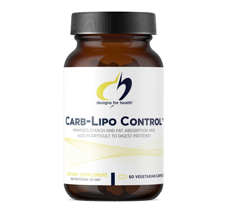 Designs for Health Carb-Lipo Control / Травні ферменти 60 капсул 04/2026