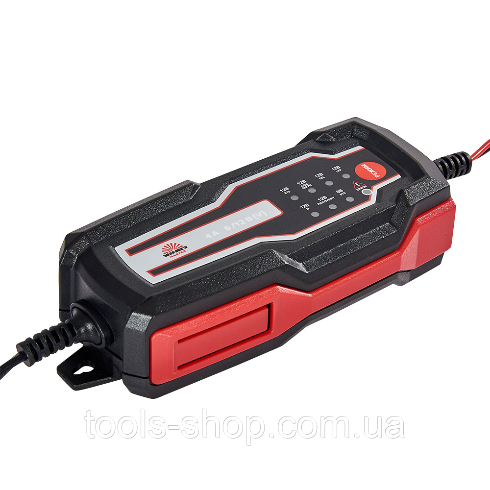 Потужний зарядний пристрій Vitals Master Smart 3000 : 6.0 / 12.0V, 4А, 4–120 Ah (182531)