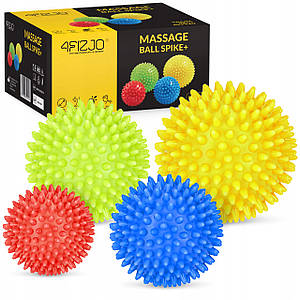 Масажні м'ячі із шипами 4FIZJO Spike Balls 4 шт 4FJ0115 Poland