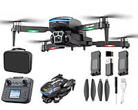Квадрокоптер дрон із камерою 4K професійний бюджетний, Квадрокоптери із HD відеокамерою і додатковою батареею
