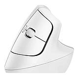 Комп'ютерна миша Logitech Lift for Mac Vertical Ergonomic White, фото 4