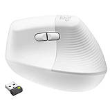 Комп'ютерна миша Logitech Lift for Mac Vertical Ergonomic White, фото 7