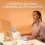 Комп'ютерна миша Logitech Lift for Mac Vertical Ergonomic White, фото 10