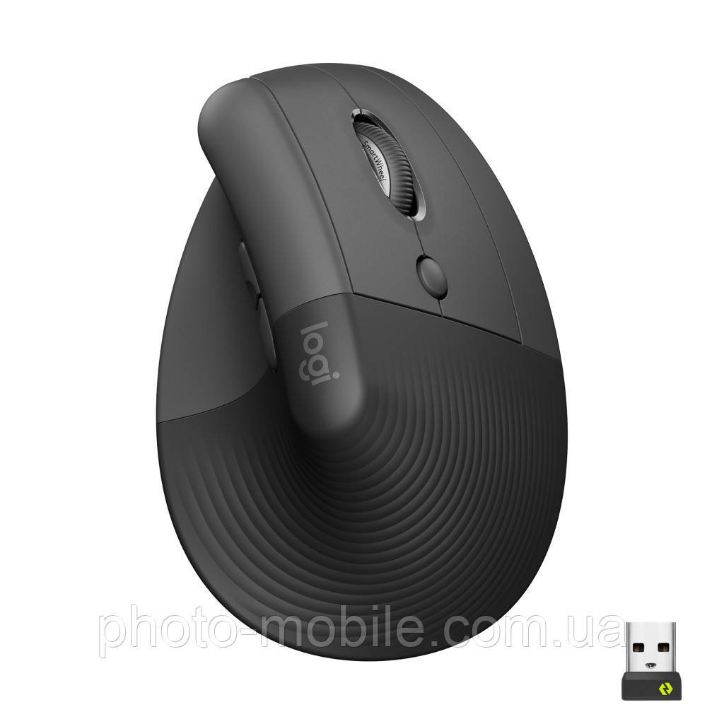 Комп'ютерна миша Logitech Lift Vertical Ergonomic Graphite