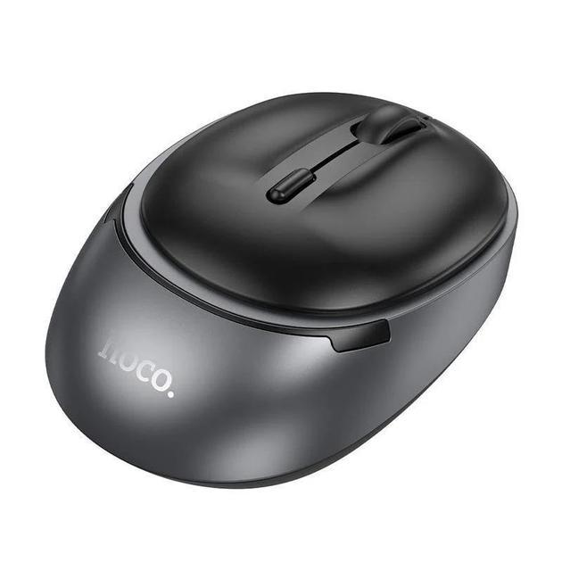 Комп'ютерна миша Hoco GM34 4 кнопки/BT3.0+5.2/USB 2.4GHz/1600DPI Чорно-сірий