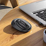 Комп'ютерна миша Hoco GM34 4 кнопки/BT3.0+5.2/USB 2.4GHz/1600DPI Чорно-сірий, фото 6