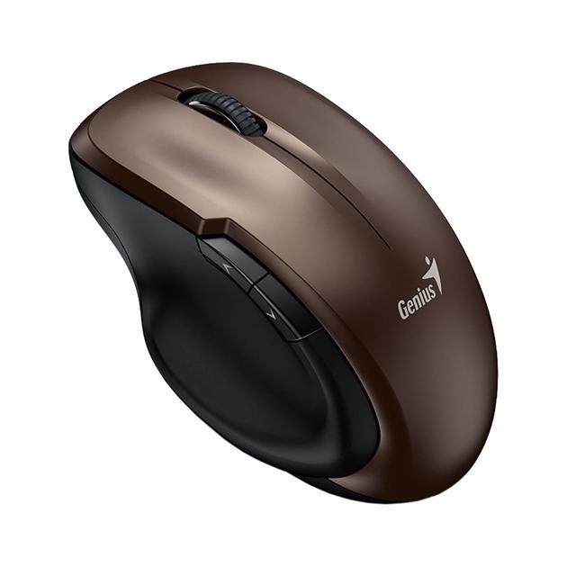 Комп'ютерна миша Genius Ergo 8200S, Chocolate, USB 2.4 GHz, оптична (сенсор BlueEye), 1200 dpi, 5 кнопок, 1xAA