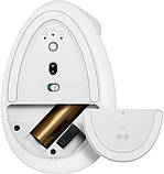 Комп'ютерна миша Logitech Lift Bluetooth Vertical Ergonomic White, фото 6