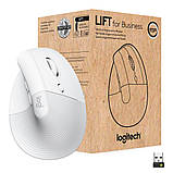 Комп'ютерна миша Logitech Lift Bluetooth Vertical Ergonomic White, фото 7