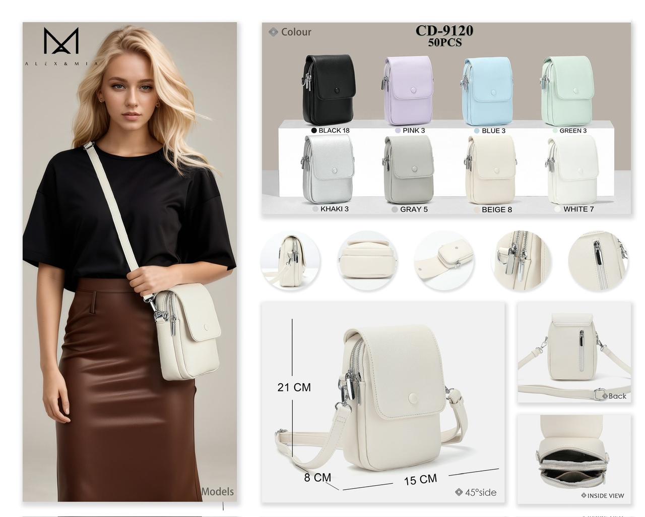 Жіноча стильна сумочка Alex&Mia (гуртом/роздріб)