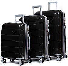 Комплект валіз Fashion чорного кольору