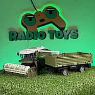 Комбайн на радіокеруванні Harvester з причепом та сіном | Комбайн на пульті управління | Трактор на радіоуправлінні, фото 7