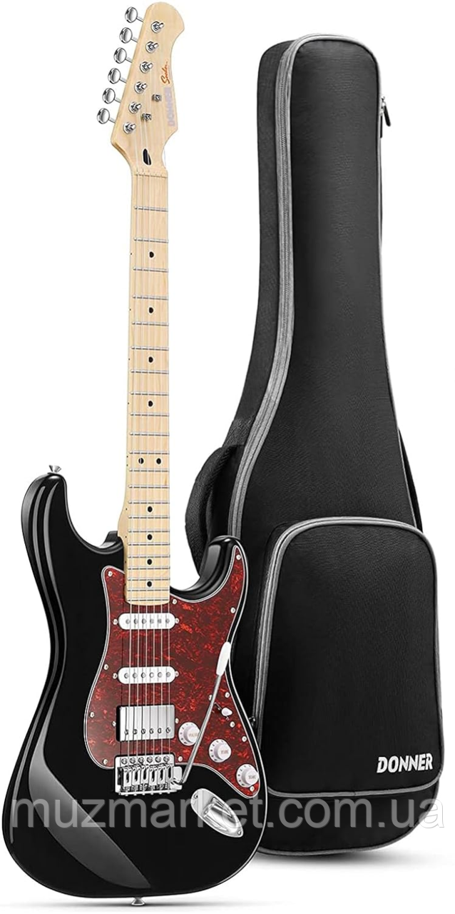Електрогітара DONNER DST-152 Black + Чохол