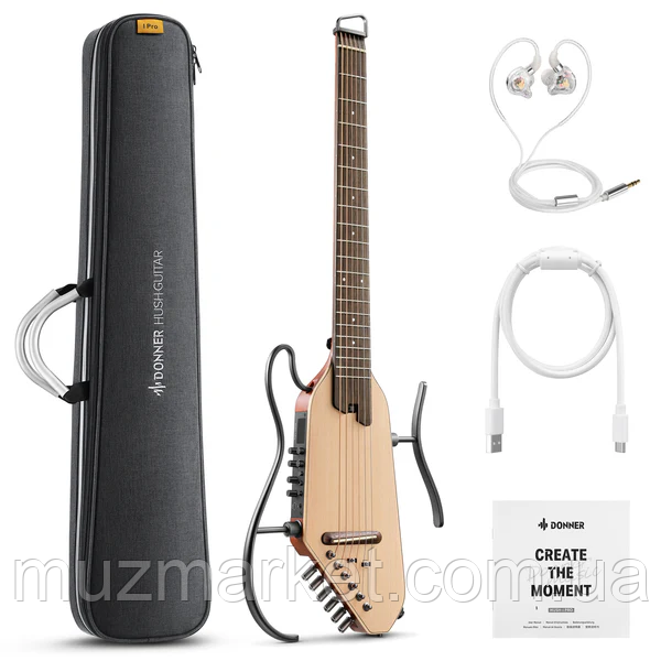 Silent гітара Donner HUSH-I PRO Natural