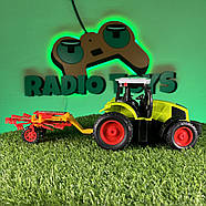 Трактор на радіоуправлінні SUPER FARMER з сівалкою круговою | Трактор на пульті управління Іграшки на радіокеруванні, фото 6