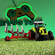 Трактор на радіоуправлінні SUPER FARMER з культиватором | Машинка на пульті управління Іграшки на радіокеруванні, фото 6