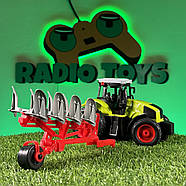 Трактор на радіоуправлінні SUPER FARMER з культиватором | Машинка на пульті управління Іграшки на радіокеруванні, фото 4