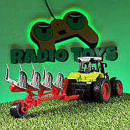 Трактор на радіоуправлінні SUPER FARMER з культиватором | Машинка на пульті управління Іграшки на радіокеруванні, фото 2
