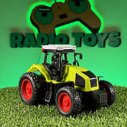 Трактор на радіоуправлінні SUPER FARMER з культиватором | Машинка на пульті управління Іграшки на радіокеруванні, фото 5