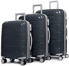 Комплект валіз Fashion сірого кольору