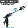 Турбомийка Vordpe для садового шланга, насадка/розпилювач високого тиску, мийна машина високого тиску, фото 3
