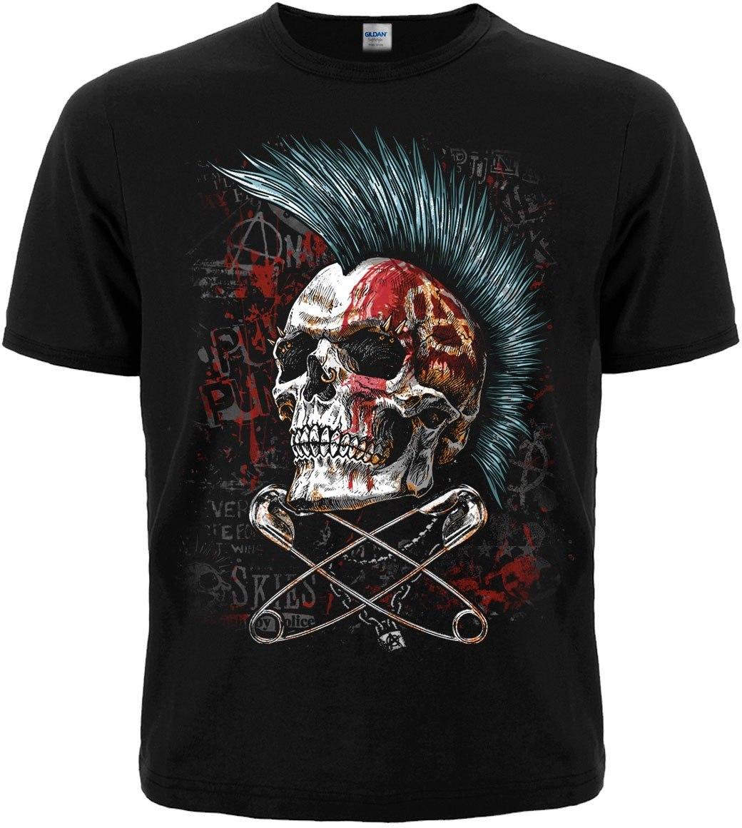 Футболка Череп з ірокезом - Anarchy (булавки), Розмір XL, фото 1