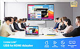 Адаптер USB-HDMI Lemorele LC06 1080P (USB 3.0 Male to HDMI Female), зовнішня відеокарта для підключення додаткового монітора, фото 2