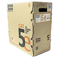 Кабель витая пара ЗЗЦМ UTP 4х2х0,51 (305м) AWG Cat. 5e Запорожский завод цветных металлов