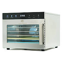 Професійний дегідратор з нержавіючої сталі Tekhniko DH-06H-SS (6 лотків) – сушарка для фруктів, овочів, грибів, м'яса та риби