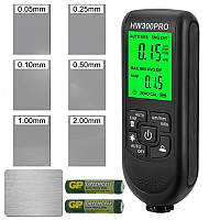 Толщиномер краски для авто в диапазоне 0-2000 мкм Nectronix HW300pro, черный