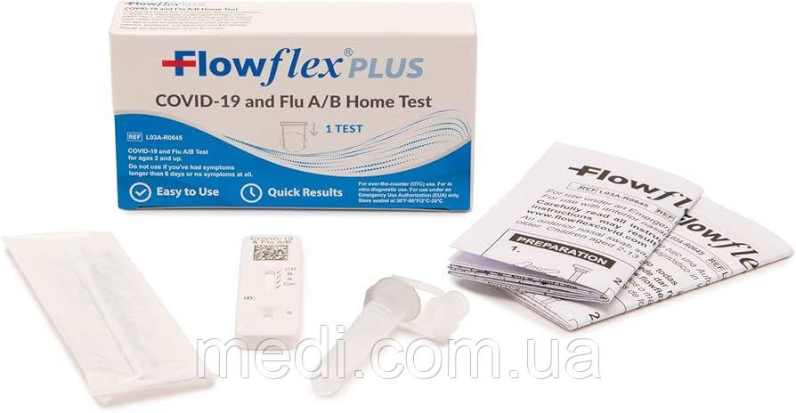 Тест на Covid-19 та грип А/В, комбінований Flowflex, 1 од.