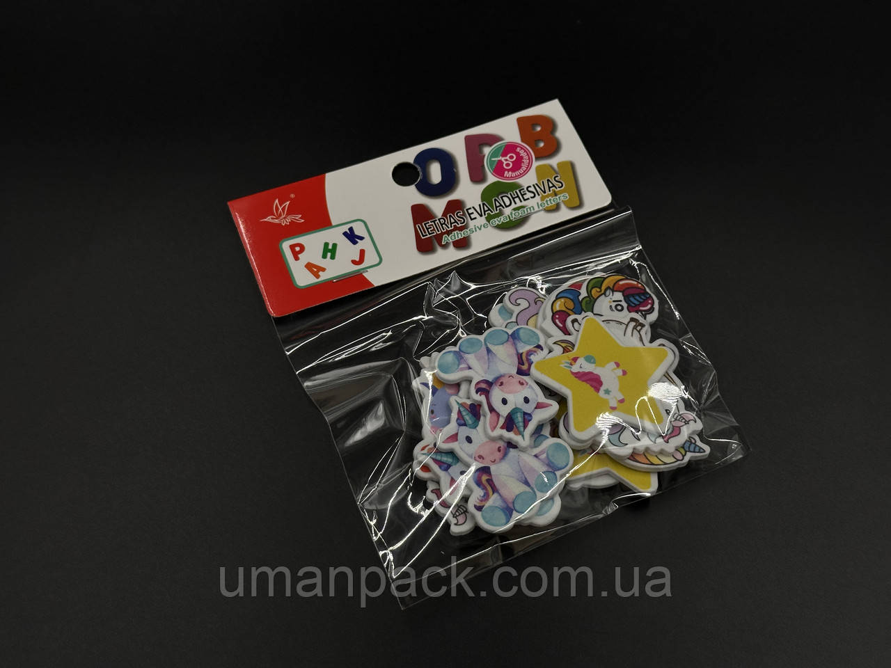 Набір для творчості. М'які наліпки. Єдиноріг.