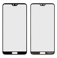 Скло дисплея для Huawei P20 Pro CLT-L29, чорне, з OCA-плівкою