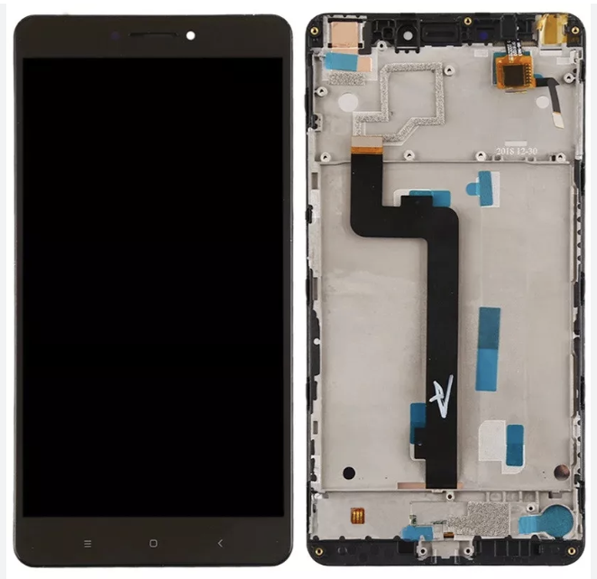 Дисплей (екран) для Xiaomi Mi Max /Mi Max Pro/Mi Max Prime + тачскрін, чорний, з передньою панеллю