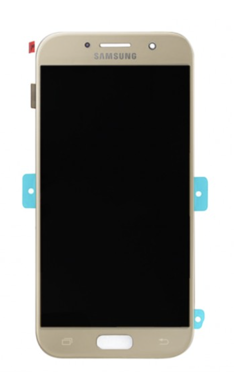 Дисплей (екран) для Samsung A520F Galaxy A5 (2017) + тачскрін, золотистий, (OLED)