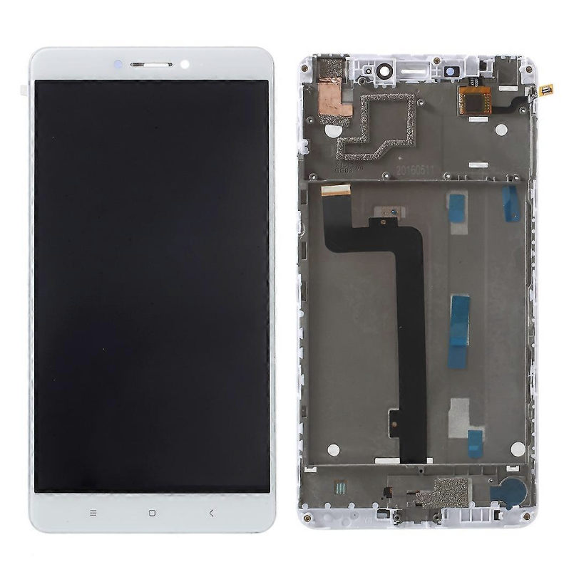 Дисплей (екран) для Xiaomi Mi Max /Mi Max Pro/Mi Max Prime + тачскрін, білий, з передньою панеллю