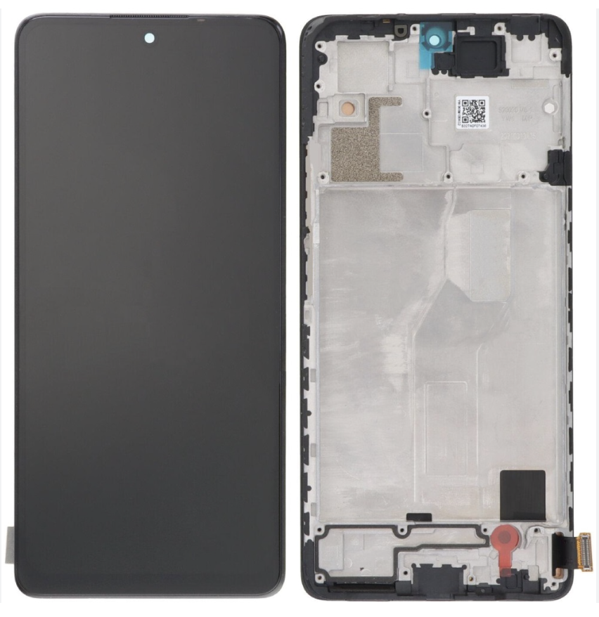 Дисплей (екран) для Xiaomi Redmi Note 10 Pro 4G/Note 10 Pro Max + тачскрин, чорний, TFT, , з передньою