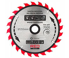 Пиляльний диск RED TECHNIC RTZTWD0082, 255x30x2.8, 24Z