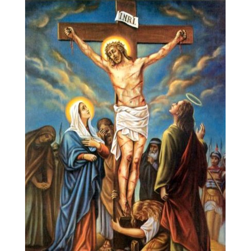Алмазна вишивка (набір) "Ісус помирає на хресті" (DM-455), фото 1
