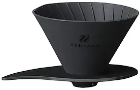 Пуровер Hario V60 Flat Dripper Zebrang 02 Силіконовий складаний