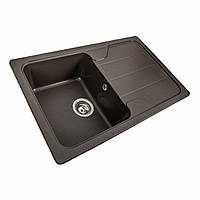 Гранітна мийка для кухні VALESO VERONA 7850 матова Темна Скала