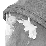 Ліжечко - гойдалка - шезлонг для новонароджених 3в1 Alicante Grey з іграшками Lorelli Сірий, фото 7