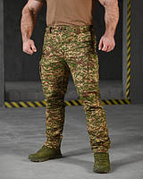 Тактичні піксельні штани варан TRENEDAT рип стоп для військових ЗСУ, Армійські міцні штани піксель зі вставками ВТ3979