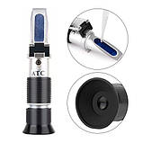 Рефрактометр для цукру соку вина, тестер цукристості 0-32% Brix АТС RZ113, фото 2