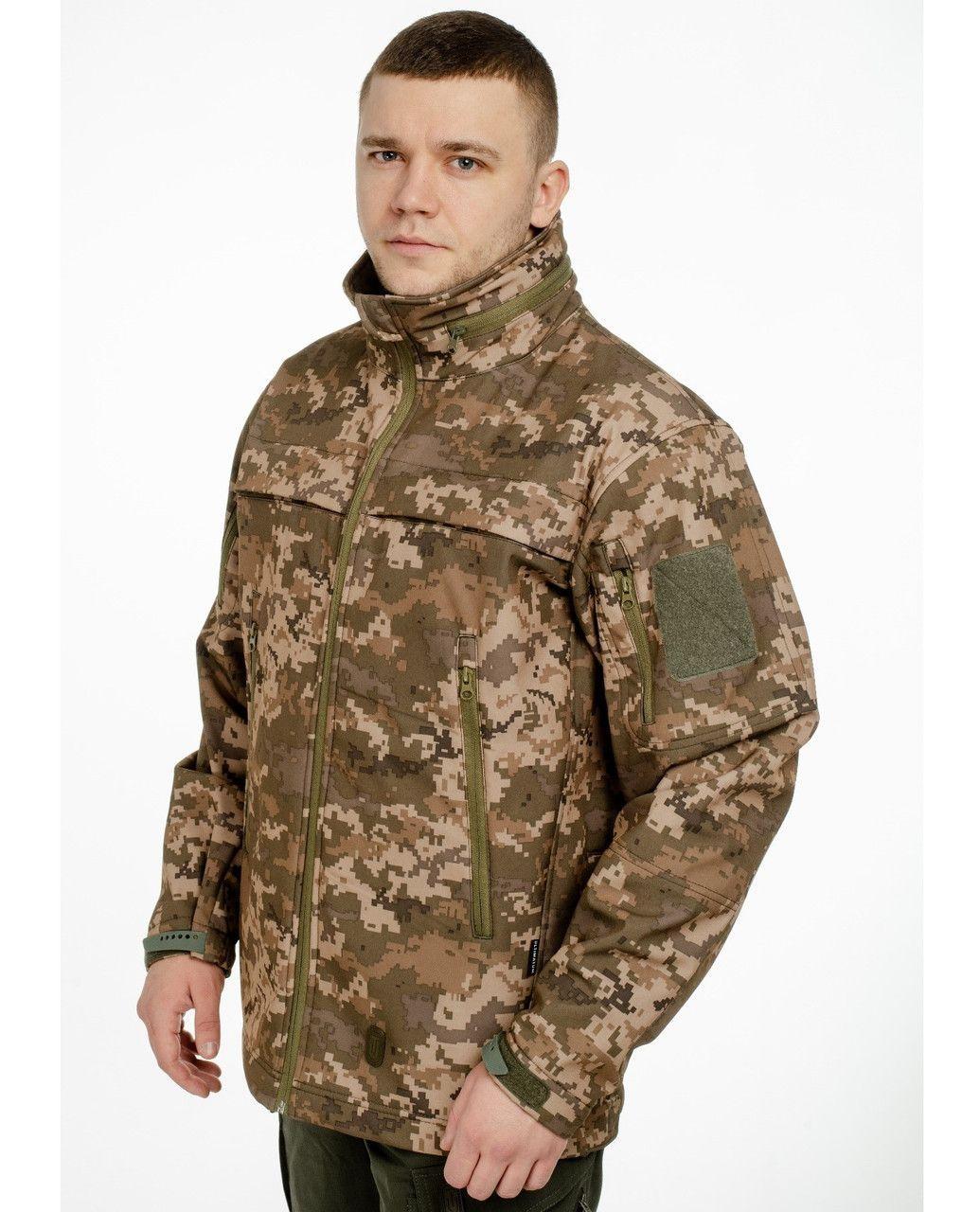 Тактична демісезонна куртка Soft Shell, підкладка мікрофліс від 0 до 15 Піксель, фото 1
