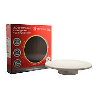 LED світильник настінний із контурною підсвіткою 15 Вт SMD2835, 3000 К/4200К/6500K, 1500 Лм, білий